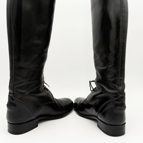 Ariat Heritage Contour Black Leather Field Tall Riding Boots Medium Height Regul main image 14